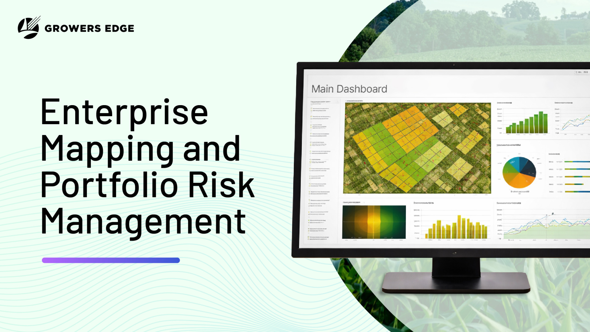 Enterprise mapping and portfolio risk management solution for agricultural lenders